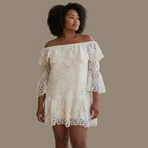 Elegant Off-Shoulder Lace Dress
